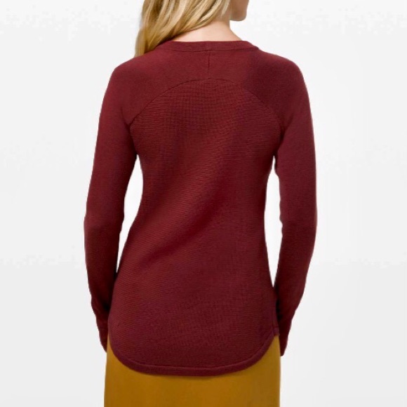 Lululemon Sit In Lotus Sweater burgundy size 6 - Picture 2 of 4